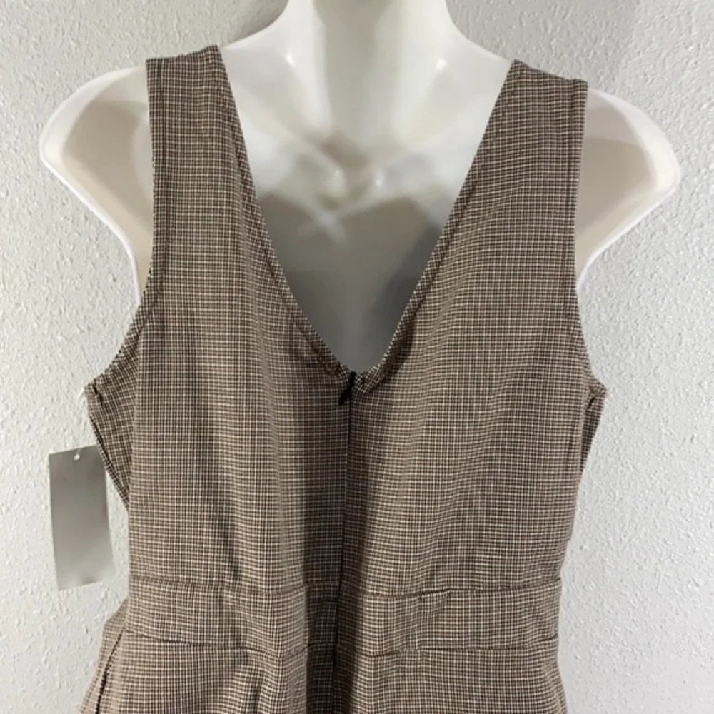 NWT Takara houndstooth plaid print skirttall dress V19